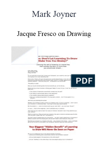 Mark Joyner – Jacque Fresco On Drawing