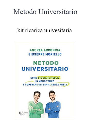 Metodo Universitario – Kit Ricarica Univesitaria