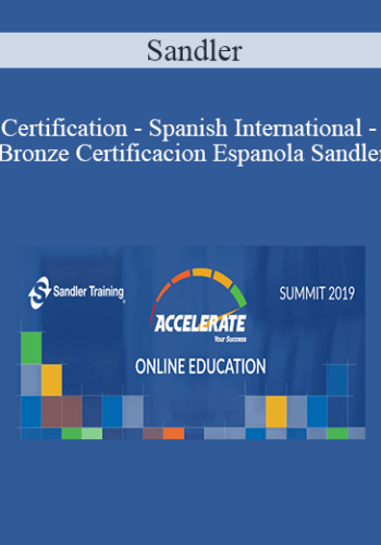 Sandler – Certification – Spanish International – Bronze Certificacion Espanola Sandler