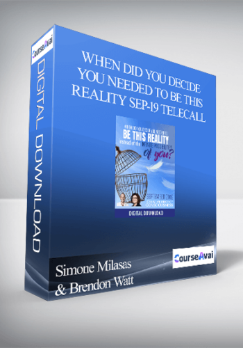 Simone Milasas & Brendon Watt – When Did You Decide You Needed To Be This Reality Sep-19 Telecall