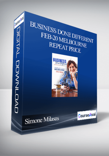 Simone Milasas – Business Done Different Feb-20 Melbourne Repeat Price