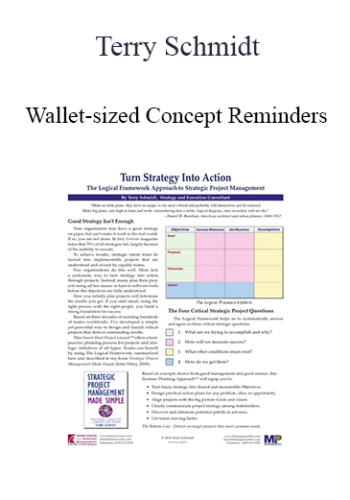Terry Schmidt - Wallet-sized Concept Reminders