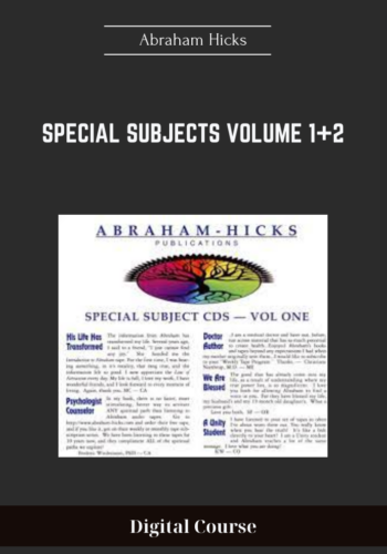 Special Subjects Volume 1+2 - Abraham Hicks - $39