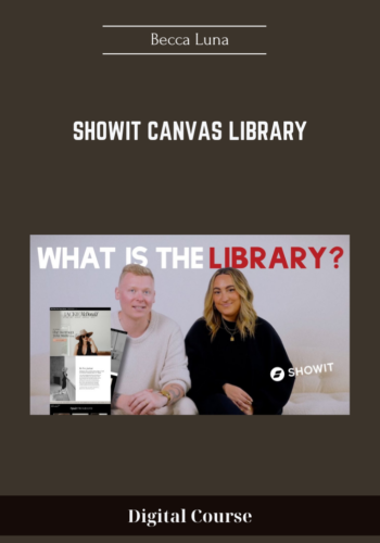 Available Only $399, Showit Canvas Library – Becca Luna Course