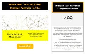 Micro Emini Daytrading System-4 Complete Course By DR. STOXX