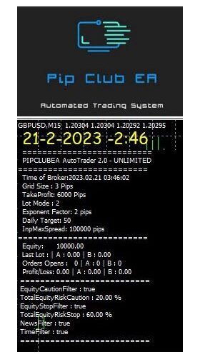Pip Club EA V2.0 With Source Code (MQ4)